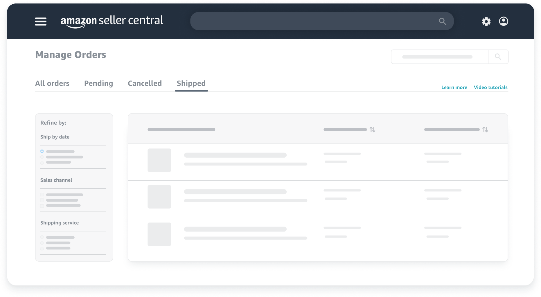 E-commerce marketplace analytics dashboard